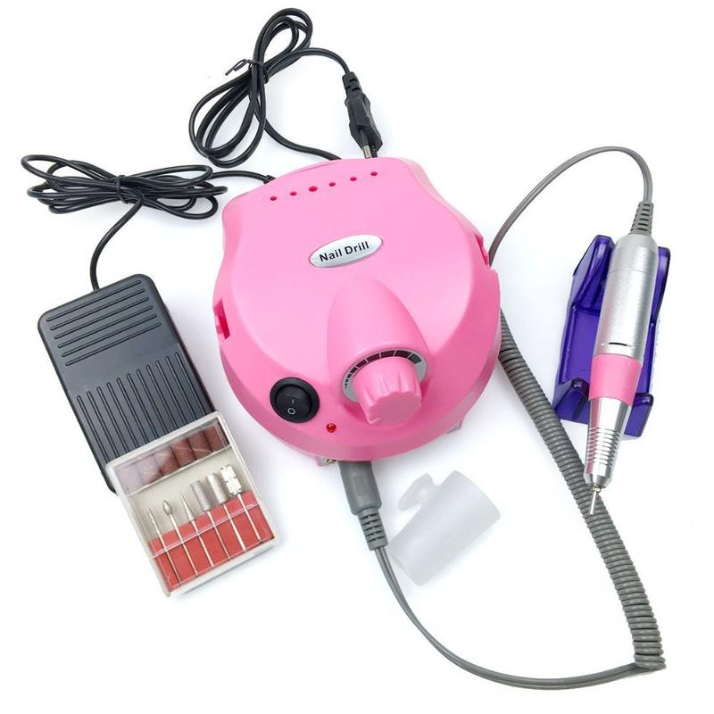 ・ lily (⁠◍⁠•⁠ᴗ⁠•⁠◍⁠)⁠❤ Lixadeira Motor Unhas Nail Drill Porquinho 35.000rpm Bivolt 126-7